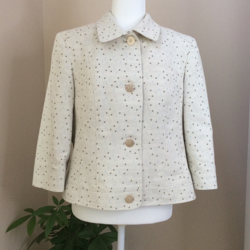 Talbots Polka Dots Jacket